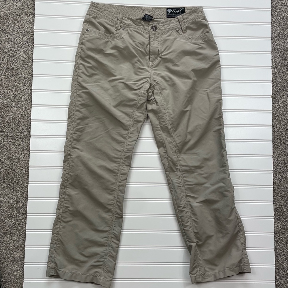 Kuhl Mountain Culture nylon/cotton lightweight pants flower detail on back